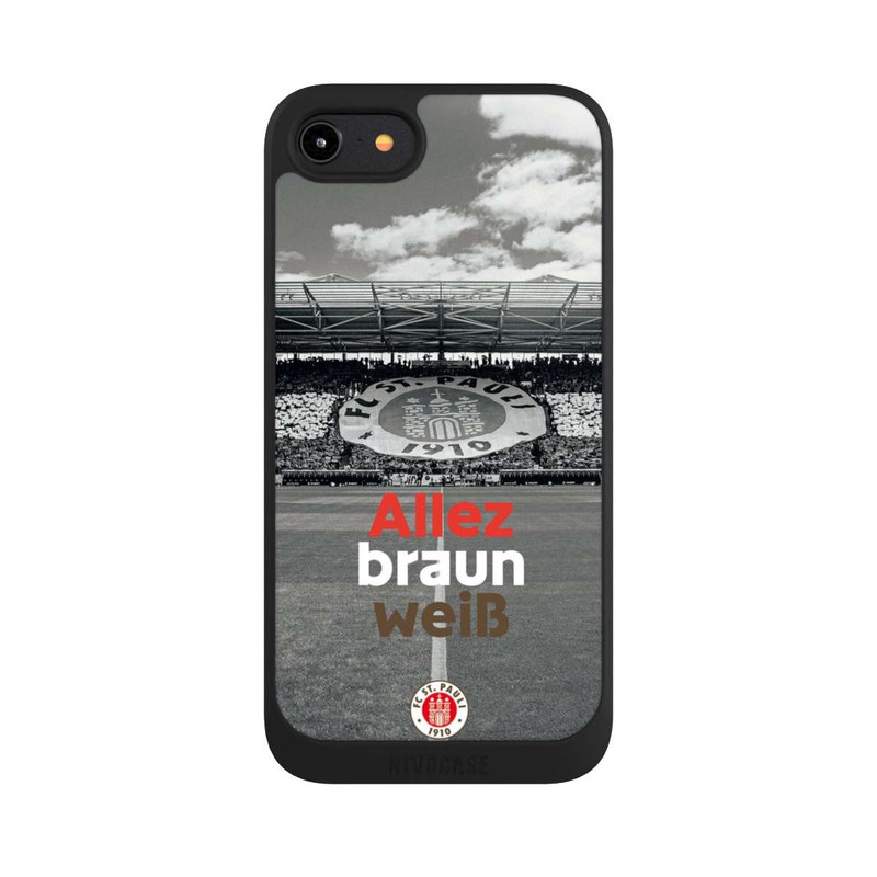 iPhone 8 NIVOpure FC St. Pauli Allez braun weiss