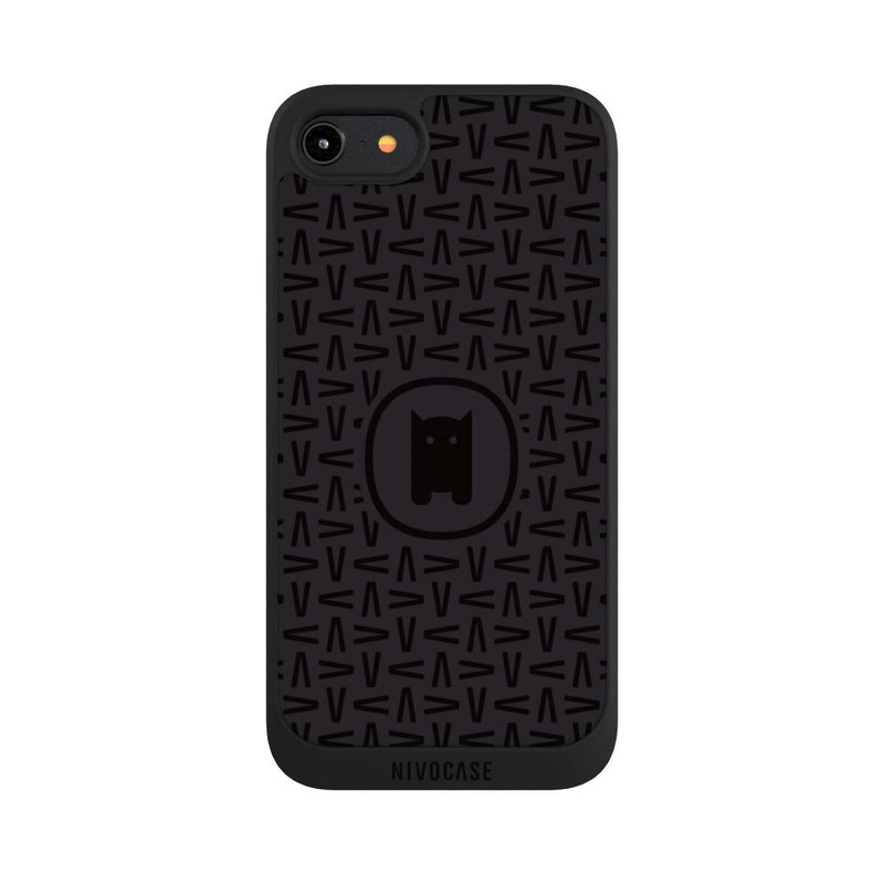 iPhone 8 NIVOpure Nivocase Muster Schwarz Grau