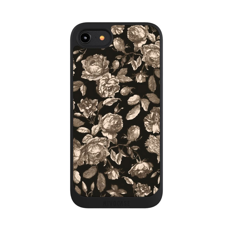 iPhone 8 NIVOpure Leinwand dunkle Blumen