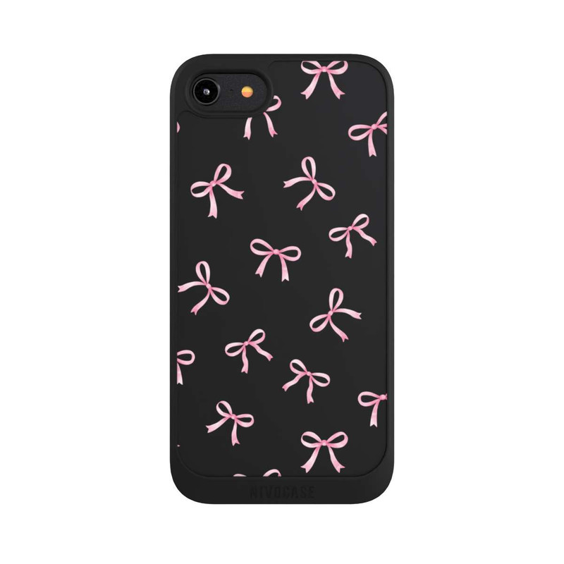 iPhone 8 NIVOpure Rosa Schleifen transparent mit KI