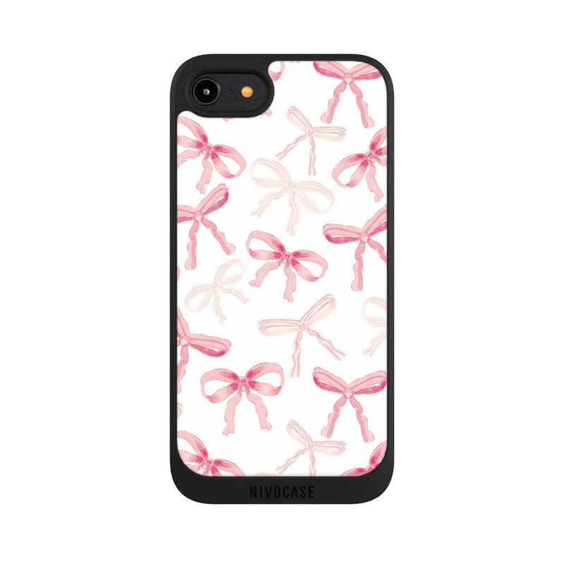 iPhone 8 NIVOpure Hell Rosa Schleifen Muster