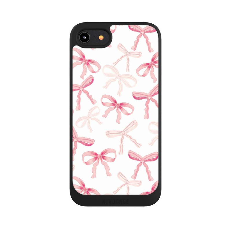 iPhone 8 NIVOpure Hell Rosa Schleifen Muster