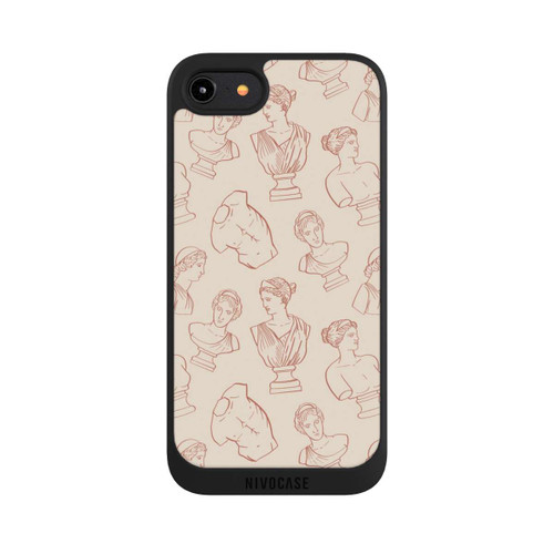 Apple iPhone 8 NIVOpure Griechische Büsten Art-Déco Braun