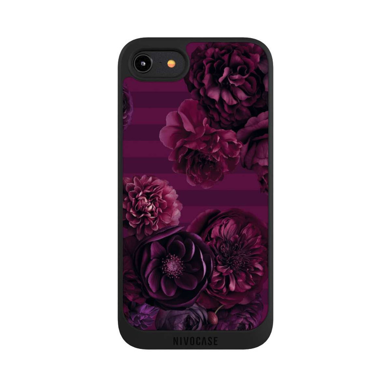 iPhone 8 NIVOpure Majestic Baroque Blossom Dream Burgundy Pink mit KI