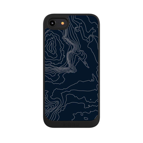 Apple iPhone 8 NIVOpure Berg Höhenlinien Dunkel
