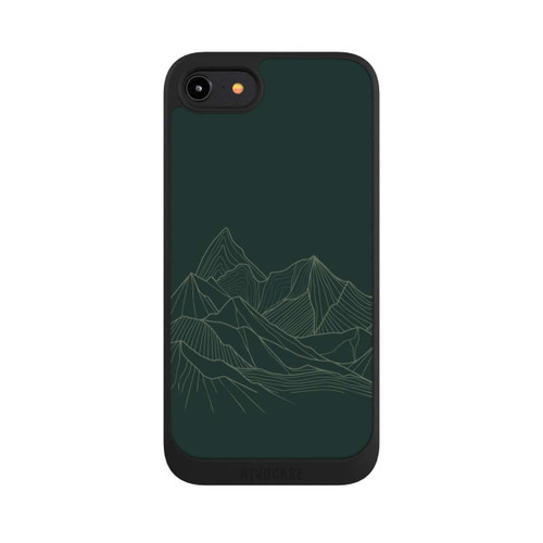 Apple iPhone 8 NIVOpure Berg Line Art Grün