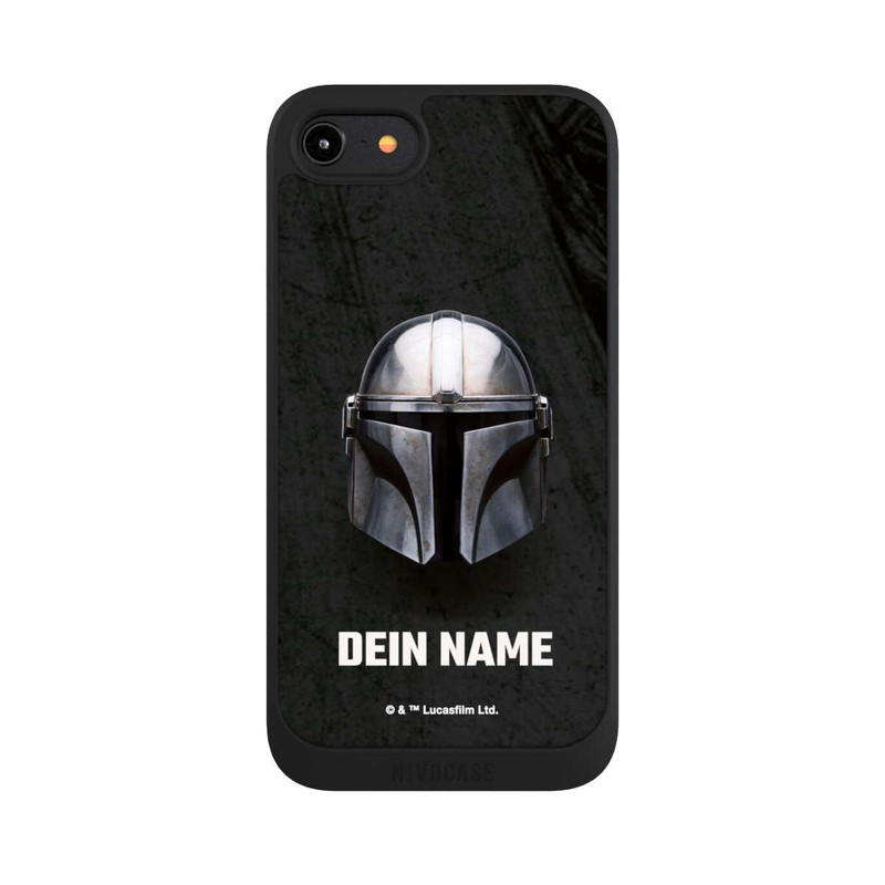 iPhone 8 NIVOpure Star Wars Mandalorian Black Helmet personnalisable