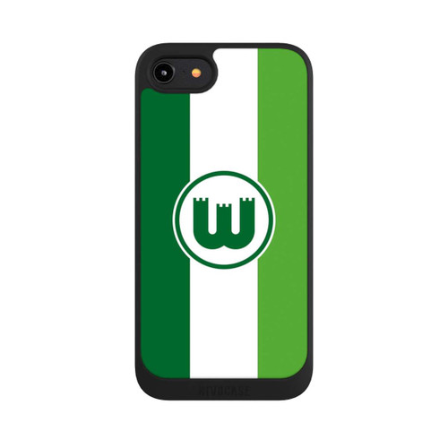Apple iPhone 8 NIVOpure VfL Wolfsburg Zinnenwappen Streifen