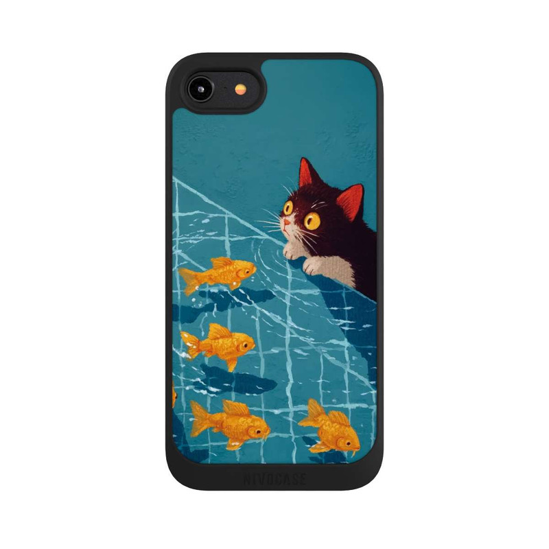 iPhone 8 NIVOpure Die Katze im Pool mit KI