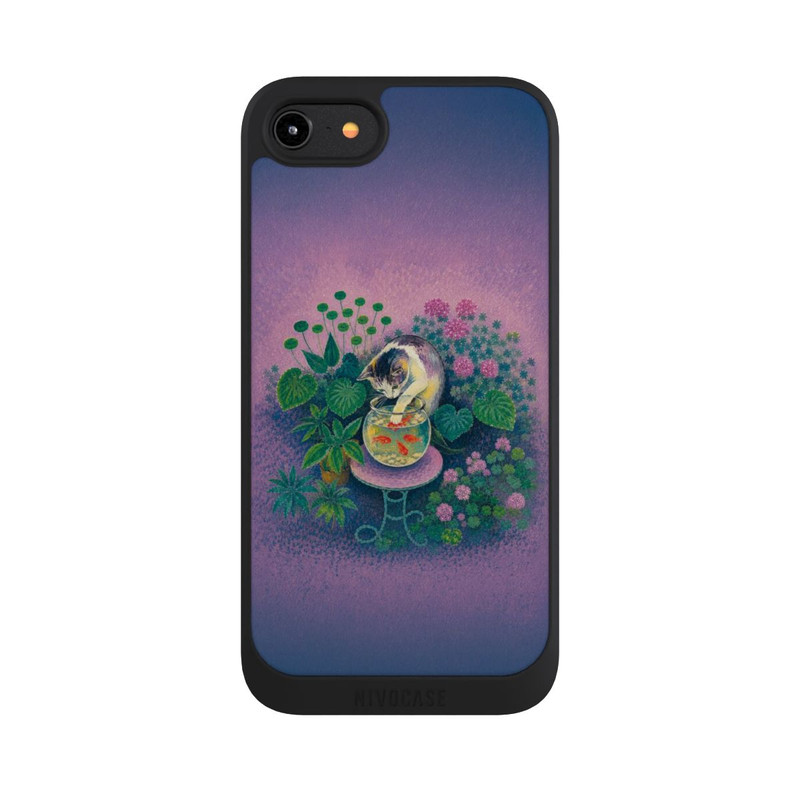 iPhone 8 NIVOpure Goldfische von Matisse mit angelnder Katze mit KI