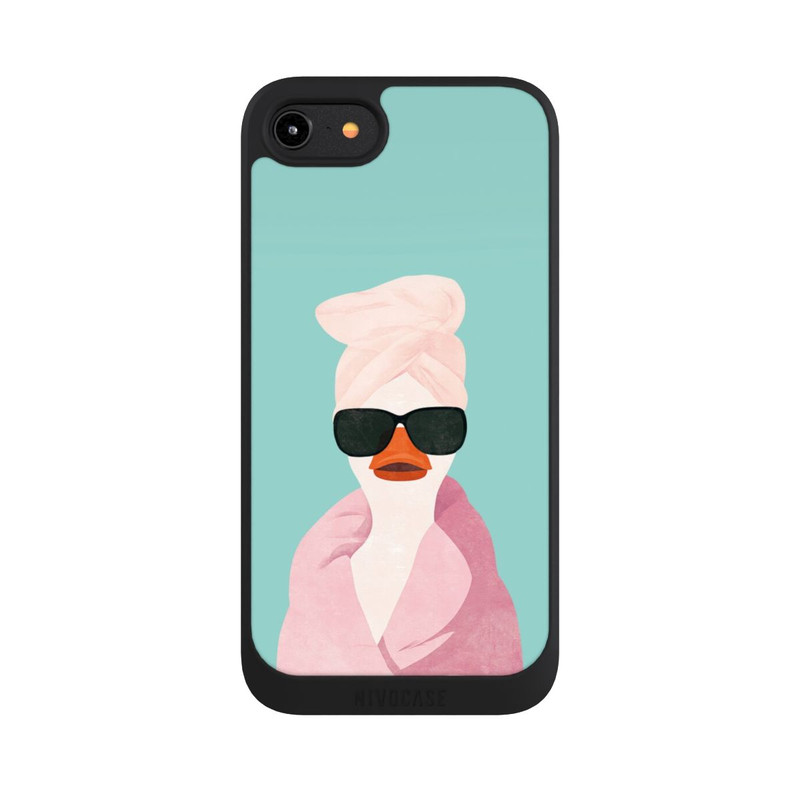 iPhone 8 NIVOpure Turquoise Duck Wearing a Turban with AI