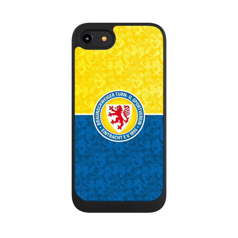 iPhone 8 NIVOpure Eintracht Braunschweig Lion Pattern Yellow Blue