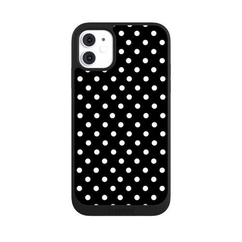Apple iPhone 11 NIVOpure Polka Dots Schwarz und Weiß