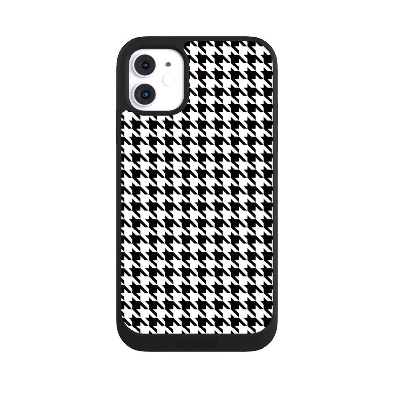 iPhone 11 NIVOpure Houndstooth black-white