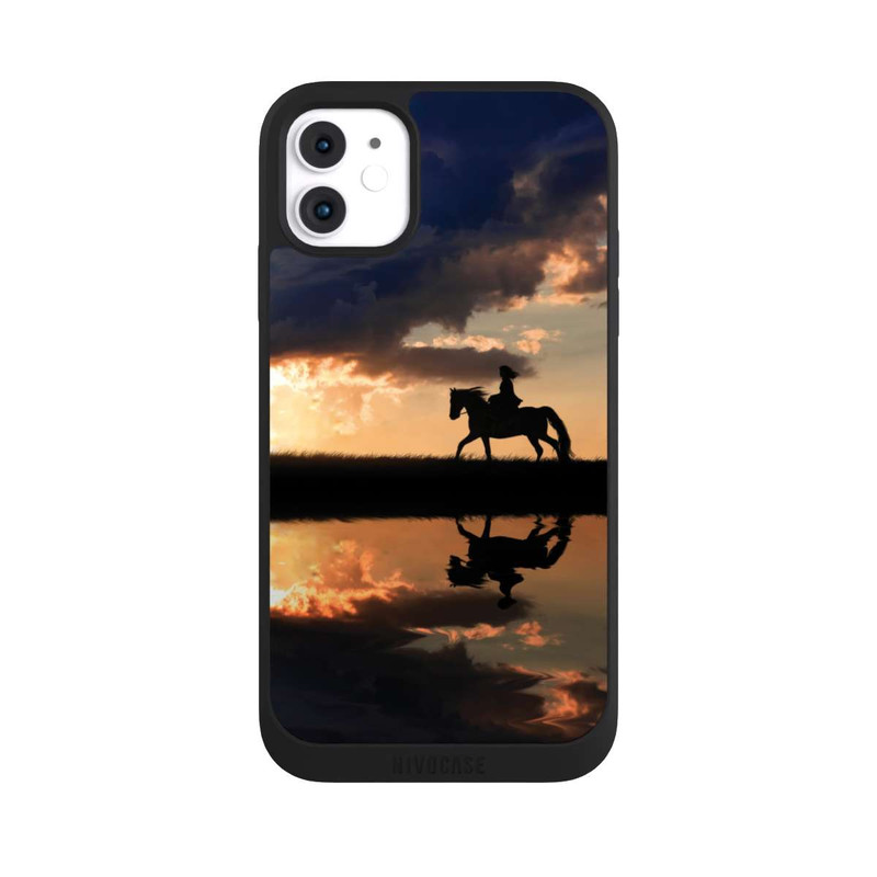 iPhone 11 NIVOpure Ausritt im Sonnenuntergang