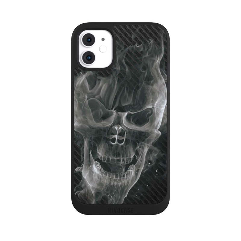 iPhone 11 NIVOpure Crâne Fumée Carbone