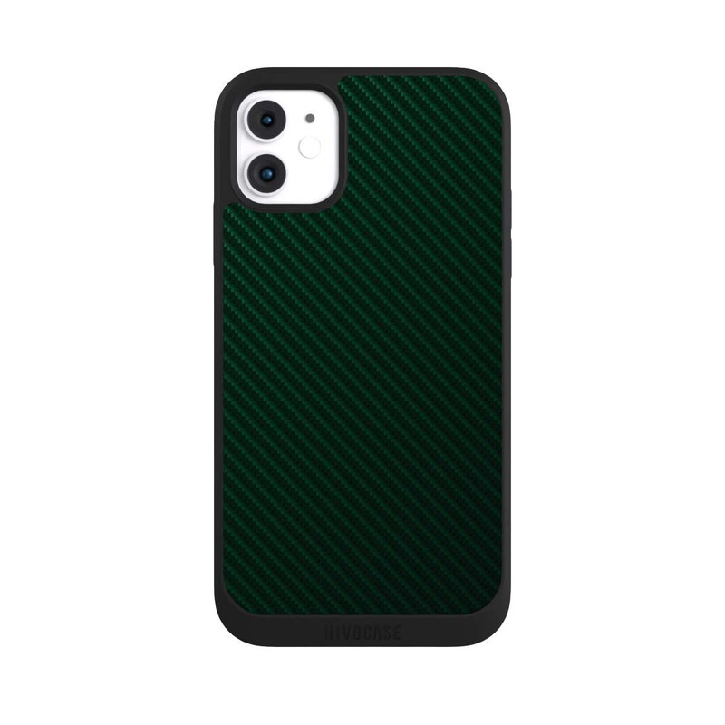 iPhone 11 NIVOpure British Racing Green Carbon