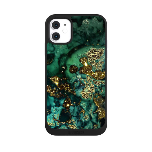 Apple iPhone 11 NIVOpure Cyan Glitzer Marmorlook
