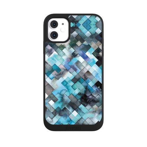 Apple iPhone 11 NIVOpure stimmungsvolles geometrisches Muster blau