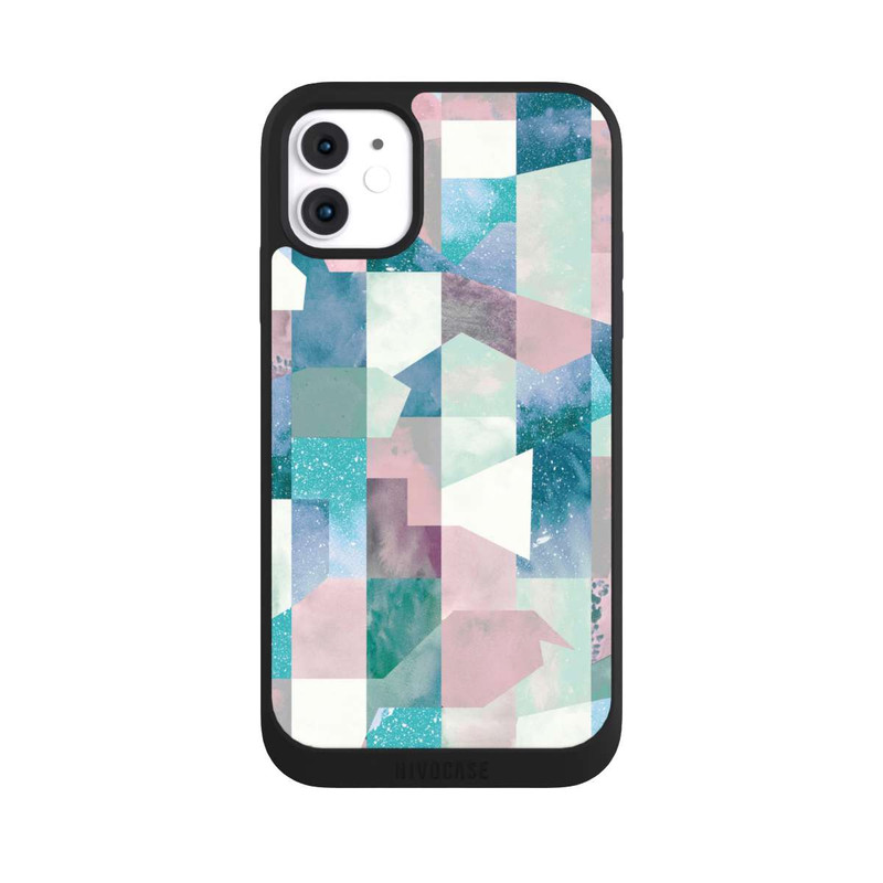 iPhone 11 NIVOpure Collage Textur Pastell