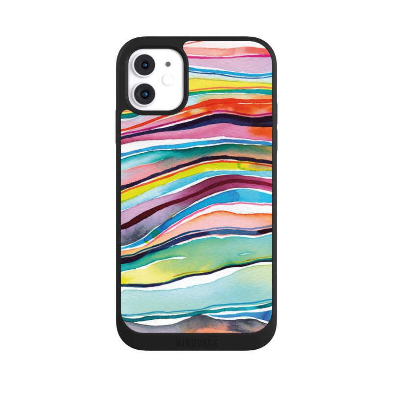 iPhone 11 NIVOpure Aquarell Achatschichten