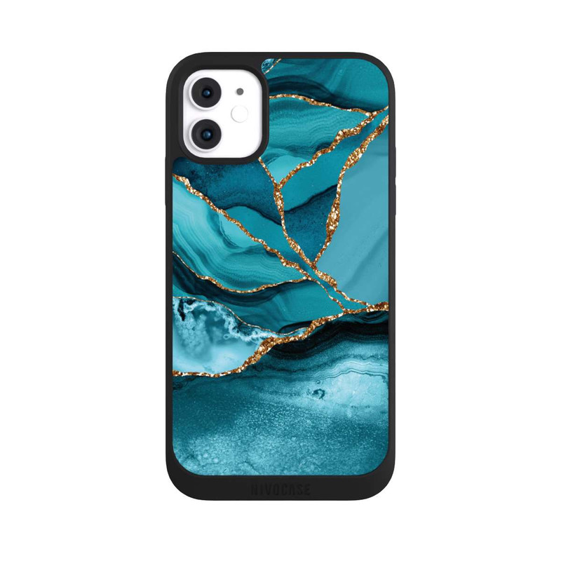 iPhone 11 NIVOpure Marbre Bleu Glacier