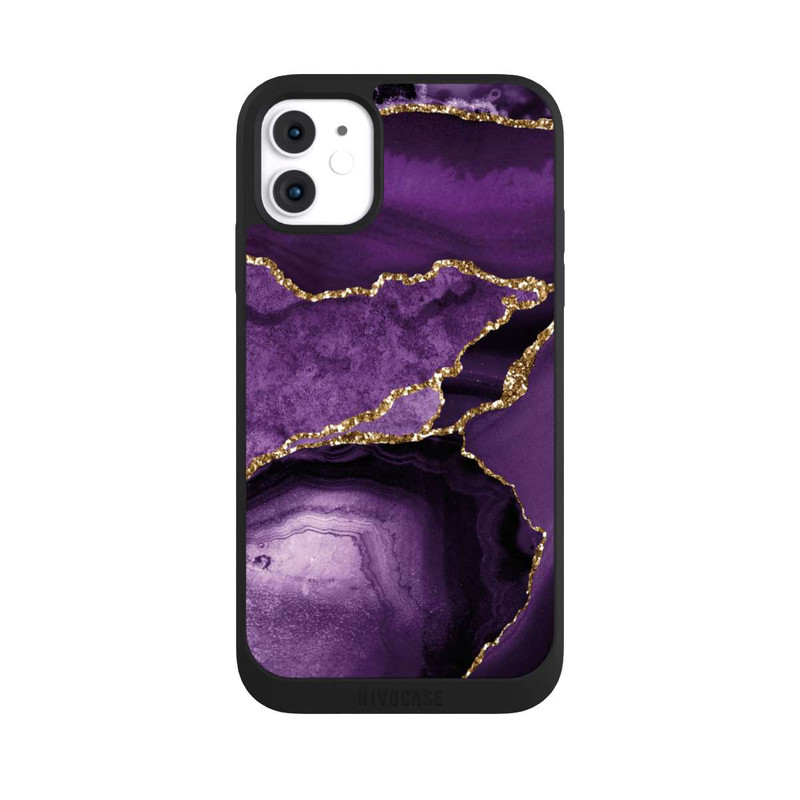 iPhone 11 NIVOpure Marbre Violet Paysage