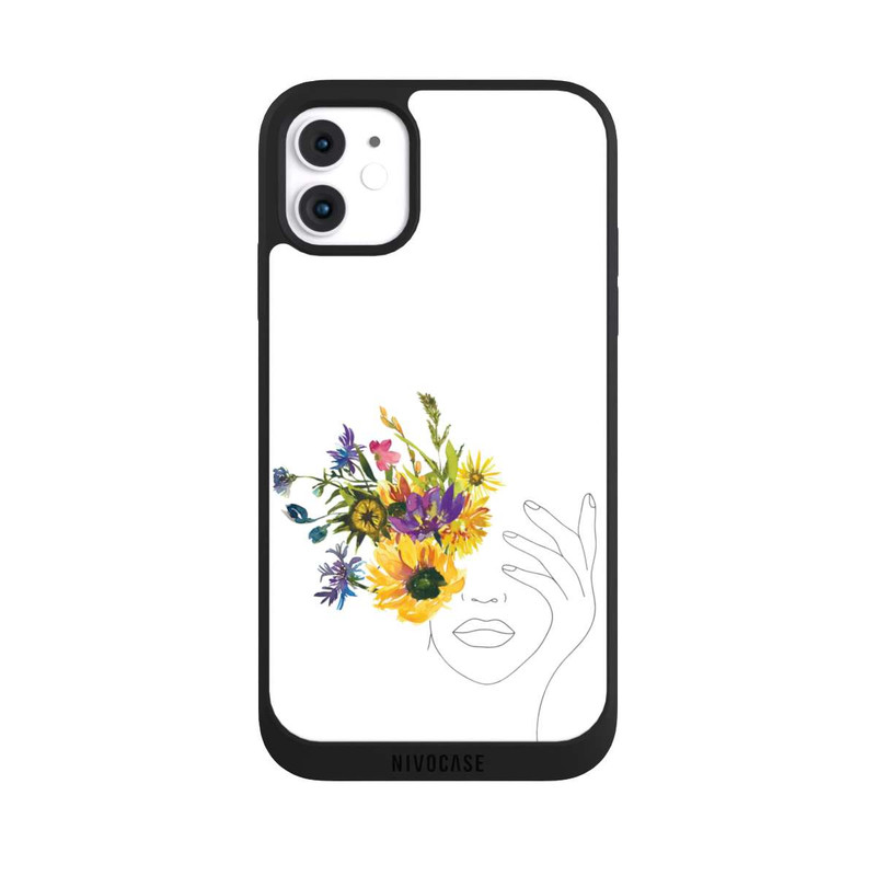 iPhone 11 NIVOpure Line Art Tournesols femme
