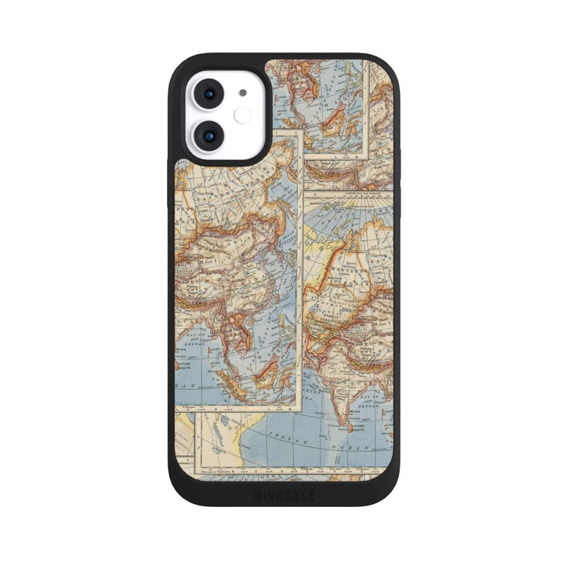 iPhone 11 NIVOpure Carte du monde vintage