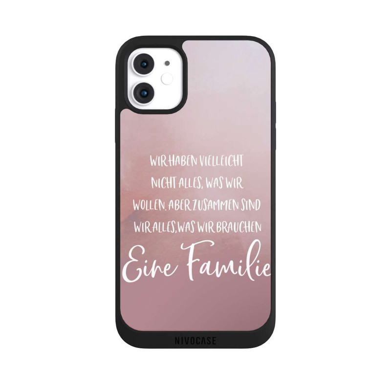 iPhone 11 NIVOpure Eine Familie Altrosa
