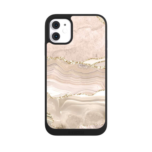 Apple iPhone 11 NIVOpure Marmor rosa-goldene Streifen