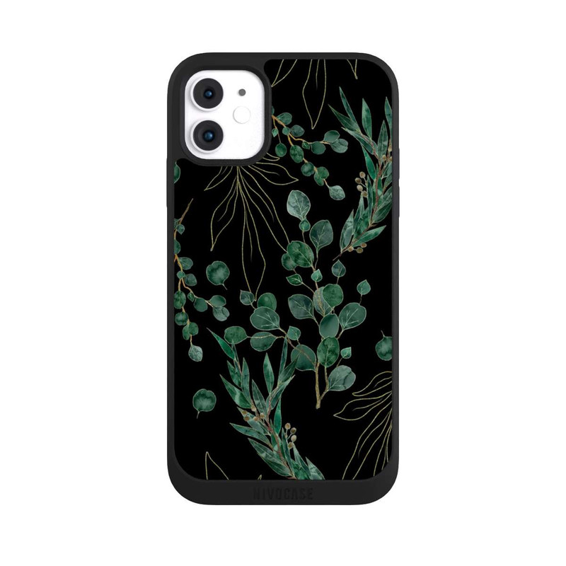 iPhone 11 NIVOpure Eukalyptusblätter schwarz