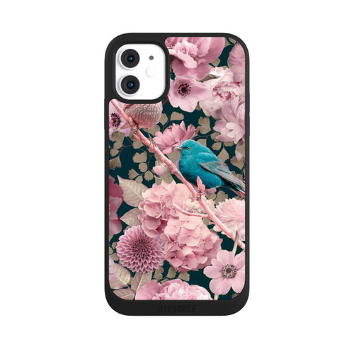 Apple iPhone 11 NIVOpure Spatzen im rosa Blumenmuster