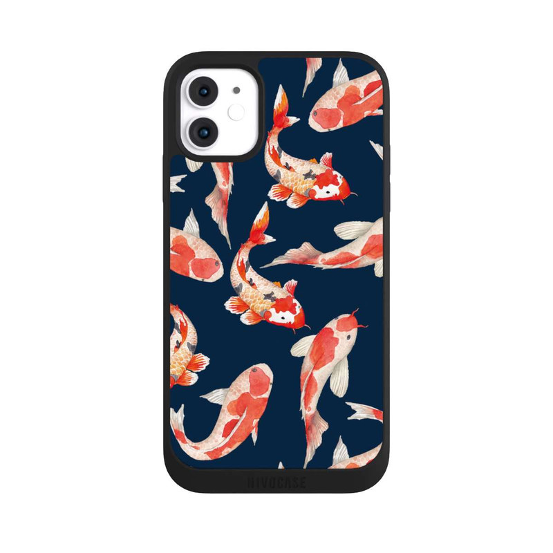 iPhone 11 NIVOpure Koi auf blauem Hintergrund