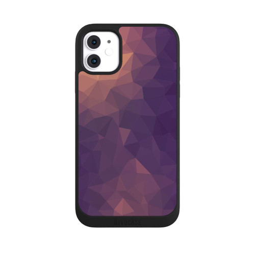 Apple iPhone 11 NIVOpure Polygonal Mosaic Rot/Violett