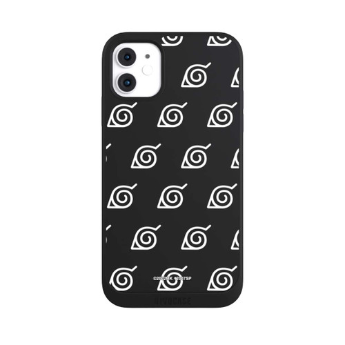 Apple iPhone 11 NIVOpure Weißes Konoha-Muster Transparent