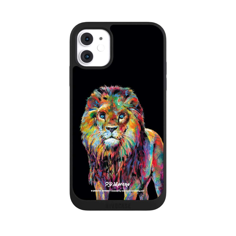 iPhone 11 NIVOpure Löwe Bunte Kunst von P.D. Moreno