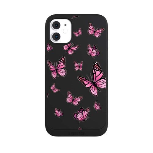 Apple iPhone 11 NIVOpure Schmetterlinge pink