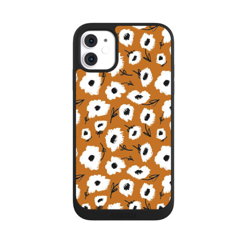 Apple iPhone 11 NIVOpure Blumenmuster Ocker