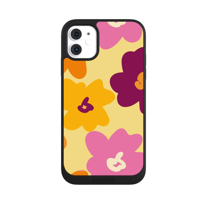 iPhone 11 NIVOpure Retro Blumenmuster bunt