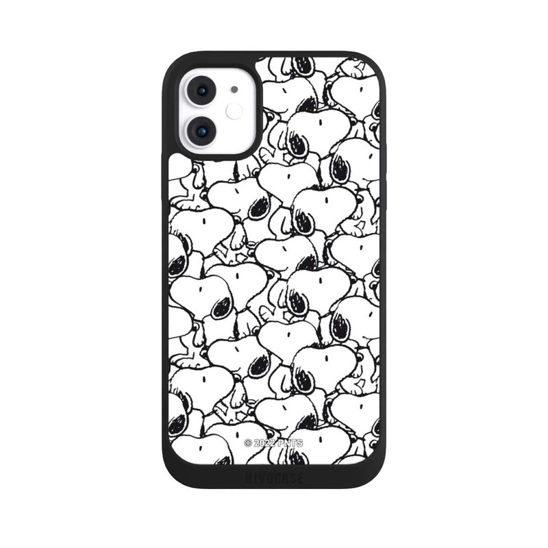 iPhone 11 NIVOpure Snoopy Pattern Noir & Blanc