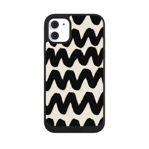Apple iPhone 11 NIVOpure Schwarzes Wellenmuster