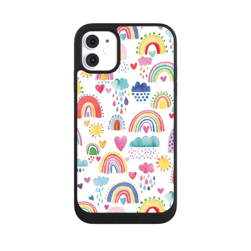 Apple iPhone 11 NIVOpure Lovely Rainbows Multi Red