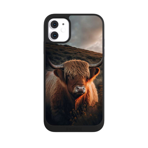 Apple iPhone 11 NIVOpure Hochland Rind mit großen Hörnern mit KI