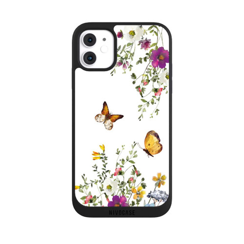 Apple iPhone 11 NIVOpure Schmetterlinge und bunte Blumen