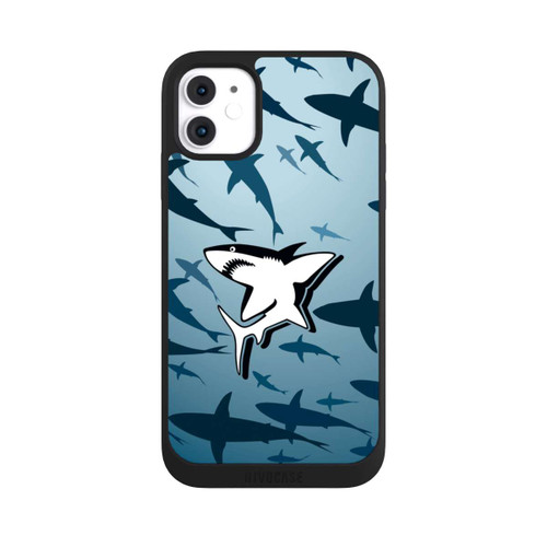 Apple iPhone 11 NIVOpure Haie Muster Blau