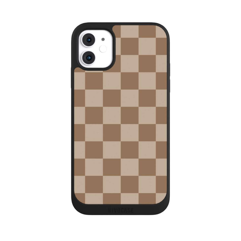 iPhone 11 NIVOpure Braun Karo