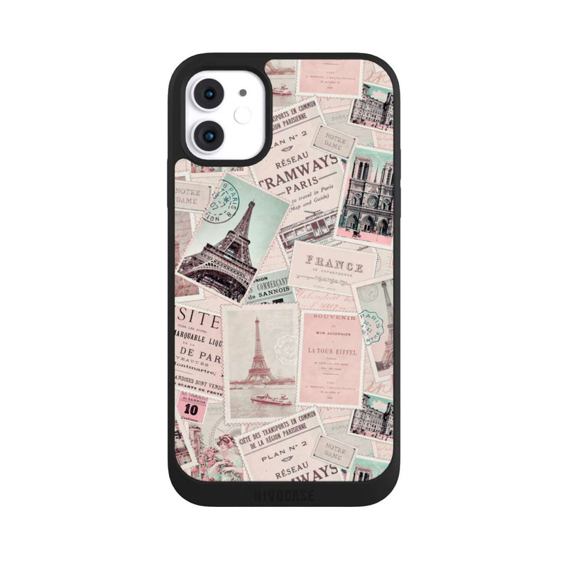 iPhone 11 NIVOpure Vintage Paris Postcards Pattern