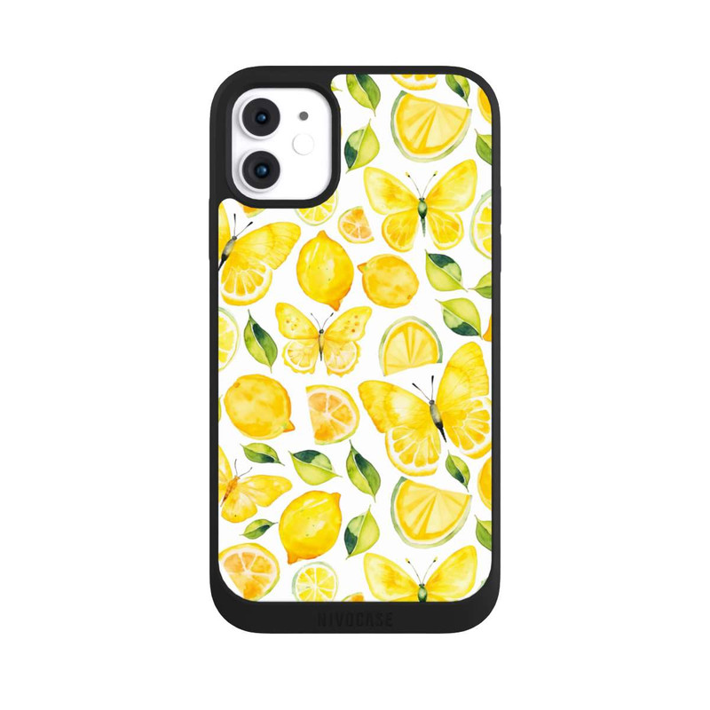 iPhone 11 NIVOpure Zitrone und Schmetterling Muster