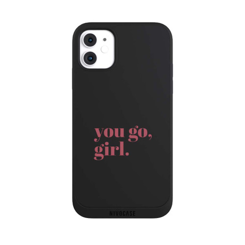 Apple iPhone 11 NIVOpure You Go Girl Rosa Transparent